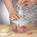 Multi funtion grinder Hand pushing cooker Food meat vegetable chopper manual. 