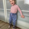 Kids Baby Girls Casual Clothes Jeans Pink Bow Trousers Toddler Infant Denim Clothing Pants Children Bottoms 1 2 3 4 5 6 Years. 