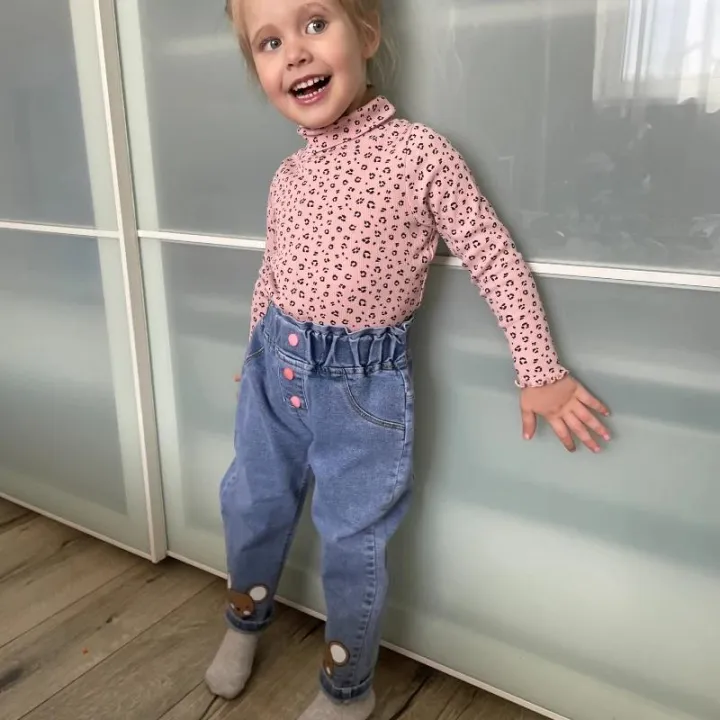 Kids%20Baby%20Girls%20Casual%20Clothes%20Jeans%20Pink%20Bow%20Trousers%20Toddler%20Infant%20Denim%20Clothing%20Pants%20Children%20Bottoms%201%202%203%204%205%206%20Years%20-%20Image%202