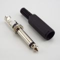6.5mm 2 Pole Mono Amplifier Plug 6.5 Microphone jack plug-in Audio Connector for KTV 2Ps. 