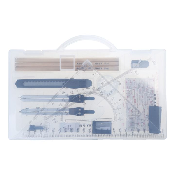 Architect%20Set,Professional%20Geometry%20Set,18,%20and%20Protractor%20Set,Drafting%20Tool,Drawing%20Stencil%20Interior%20Design%20Tool%2096BA%20MuXiaRe%20-%20Image%204