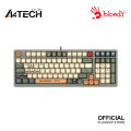 A4tech Bloody S98 Aviator Edition (Red Switch) RGB Gaming Mechanical Keyboard - 98-Key Style - Bloody BLMS Customize Mechanical Switch - Hot-Swappable. 