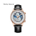 Welly Merck Automatic Mechanical Watches Man Stainless Steel 100M Water Resistant Sapphire Glass Business World Time Watch 8215.
