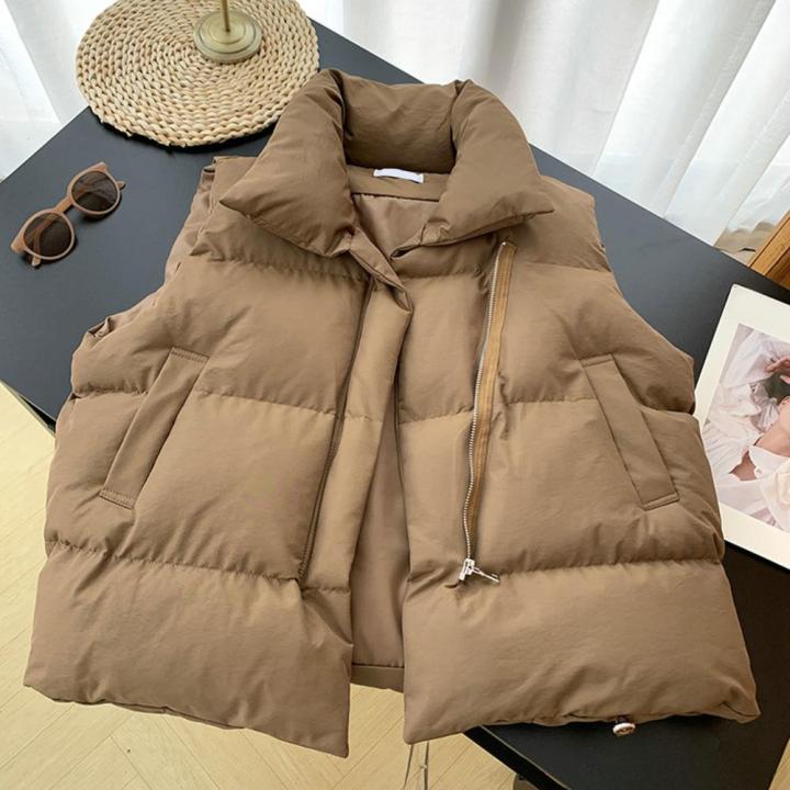 Women%20Vest%20Coat%20Women's%20Stand%20Collar%20Sleeveless%20Vest%20Coat%20with%20Zipper%20Placket%20Pockets%20Autumn%20Winter%20Solid%20Color%20Thickened%20-%20Image%206