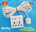 8 Pin Multi Gang Socket Double 3 Pin- 1Piece 2 Pin  Multi Function Universal Wall Socket. 