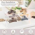 Neatly Store Claw Clips Elegant Hair Clip Display Storage 360-degree Rotating Acrylic Claw Clip Organizer for Women Girls. 