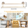 Vintage Bath Towel Rack Washcloth Holder Double Bar Type Bathroom Washroom Accessory.