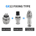 GX12 Aviation Connector 2P 3P 4P 5P 6P 7P Fixed Terminal Block Mobile Docking Type Electric Wire Cable Connector Female Male. 