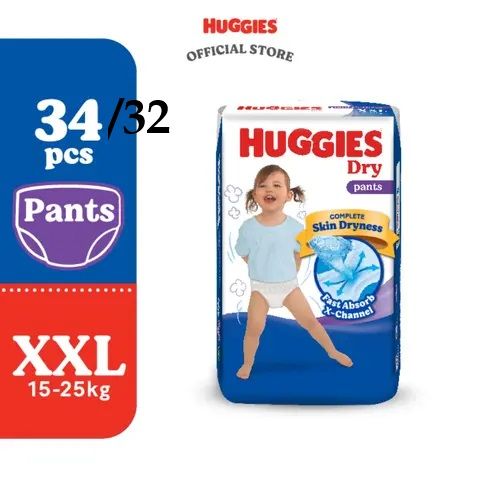 Huggies%20Dry%20Pants%20Baby%20Diaper%20Xxl%2015-25%20Kg%20-%20Image%202