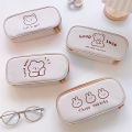 Cute Large-Capacity Niche Junior And High School Students Pencil Case Coin Bag Canvas Pencil Bag. 
