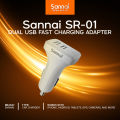 Sannai SR-01 Car Charger | Dual USB Fast Charging Adapter.