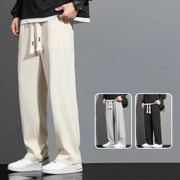 Casual%20Sports%20Long%20Pants%20Male%20Garment%20Men%20Casual%20Pants%20Solid%20Color%20Drawstring%20Elastic%20Waist%20Loose%20Fit%20Long%20Trousers%20Streetwear%20S%20-%20Image%205
