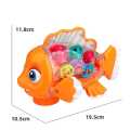 Transparent Gear Fish Toy, Baby Lights Music Light Fish Toy, Newborn Musical Early Educational Toy,.