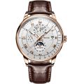 Top Brand JSDUN Luxury Men's Automatic Mechanical Watch Men's Classic Moon Phase Leather Waterproof Watch.