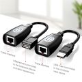 USB 2.0 Cat6 Cable Converter USB To RJ45 Extender Adapter Signal Amplifier Lan Ethernet Network Connector Computer Accessories. 