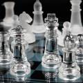 Glass Chess Game Elegant Classic Strategy Game for Festival Gift Interaction. 