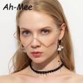 New Fashion Crystal Sunglasses Frames For Women Small Diamond Eyeglasses Line Alloy Frame Eyewear Punk Half Frame Glasses. 