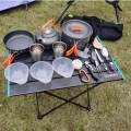 Backpack Cooking Kit Camping Cooking Set for Camping Backpacking Travel Stove Pots Pan Cutlery Bowl Cup. 