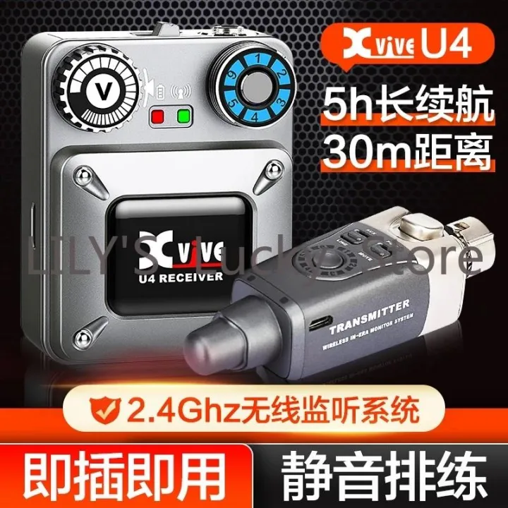 Xvive%20U4%20wireless%20earphone%20monitoring%20system%20live%20performance%20rehearsal%20in-ear%20wireless%20transmitter%20receiver%20-%20Image%203