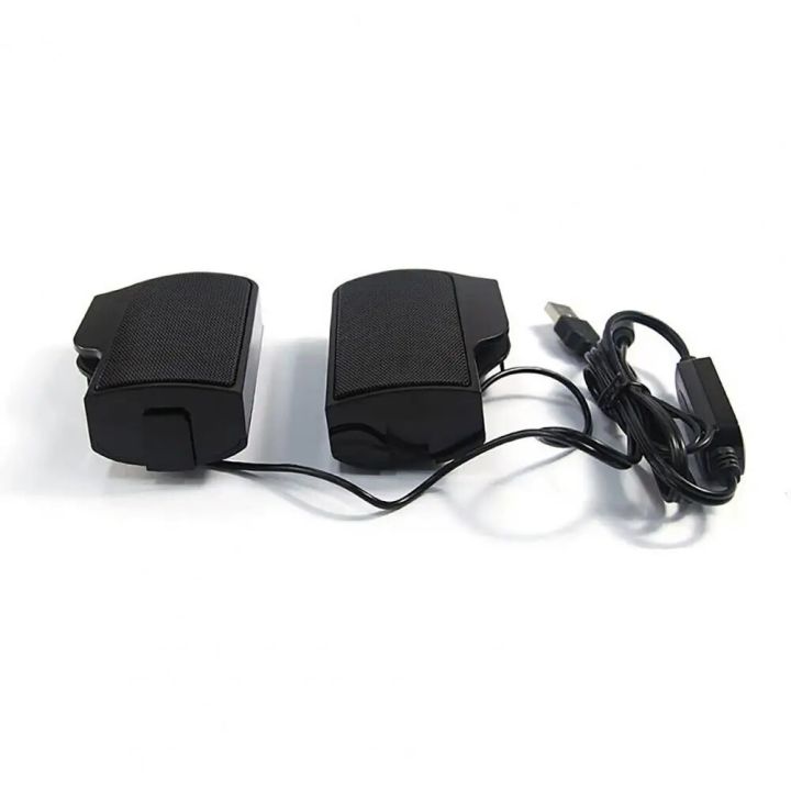 Portable Computer Speaker Portable Mini Laptop Desktop Pc Sound Box Subwoofer with Usb 3.5mm Wire Volume Adjustment for Stereo