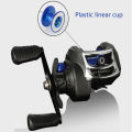 Fishing Reel Left Right Hand Baitcasting Reel with Adjustable Brake System (8kg) for Creek Fishing - Sustainable Option.