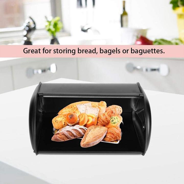 Large Capacity Metal Bread Box,Kitchen Storage Organizer 3.1-4L