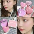 Purple Peach Cream Blush Makeup Palette Moisturizing Love Orange Cheek Colors Peach Tint 3 Pink Puff Shape Blush Blusher Wi R4C1.