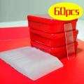 60Pcs/Box Double Sided Stickers Tape Transparent Non-marking Strong Adhesion Tapes Easy To Cut High-adhesive Double Faced Tapes.