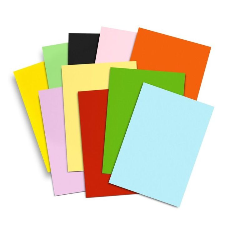 300GSM Color Art Paper A4 Size, 10 Pcs, For Hobby Ideas, Creative Art And Craft Projects.