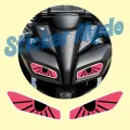 Sticker For Bike | Mt-15 Eye Sticker | Best Quality Sticker For Bike Decal And Decoration ( Sticker_Mode ).