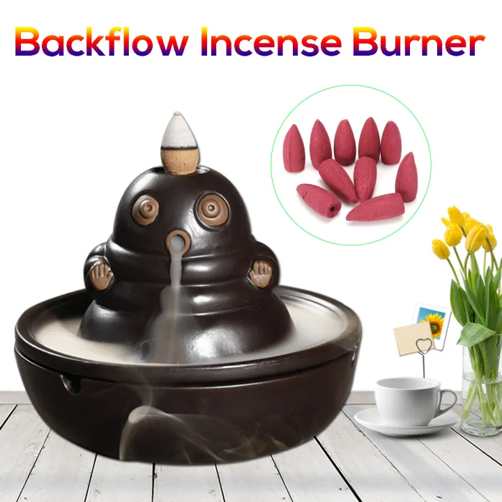 2in1%20Ceramic%20Ashtray%20Smoke%20Censer%20Cute%20Buddha%20Backflow%20Tower%20Cone%20Incense%20Burner%20-%20Image%203