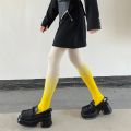 Lolita Gradient Tights Anime Stockings Cute Leggings Black Coffee Red Blue Pantyhose Women Colored Tights for Girls. 