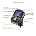 HY29 Bluetooth FM Tran_s_mitter Car MP3 Player 3.1A USB Charger Support EQ Setting Voltmeter TF Card U Disk AUX Out. 