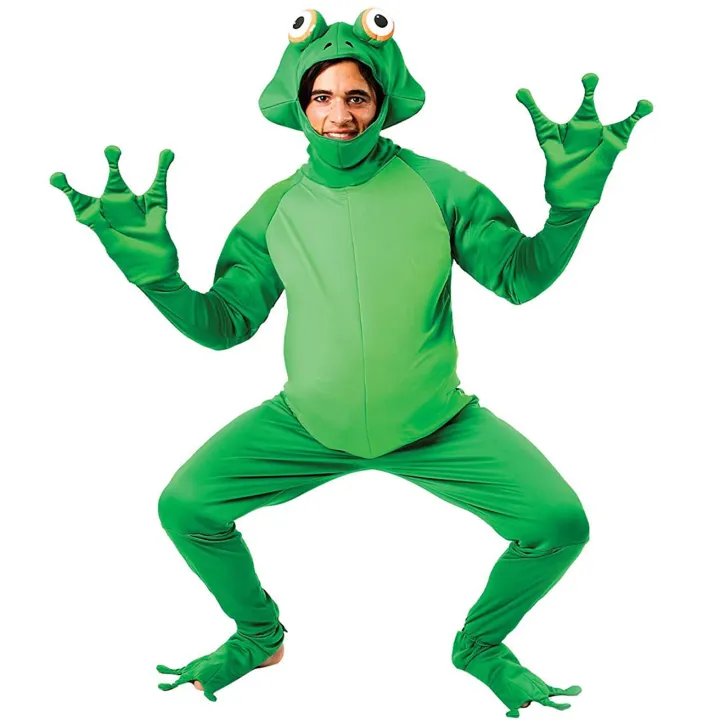 Men%20Halloween%20Frog%20Costume,%20Open%20Face%20Jumpsuit%20with%20Webbed%20Hands%20&%20Boot%20Covers%20(Green)%20-%20Image%202