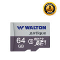 Walton 64Gb Class 10/U3 Micro Sdhc/Sdxc Memory Card With Adapter Model Wsd06401. 