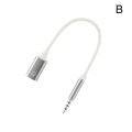 3.5mm Male To Type-c Female Headphone Cable Converter Type-C Female Flat Head Earphone To Round Head Adapter Cable.