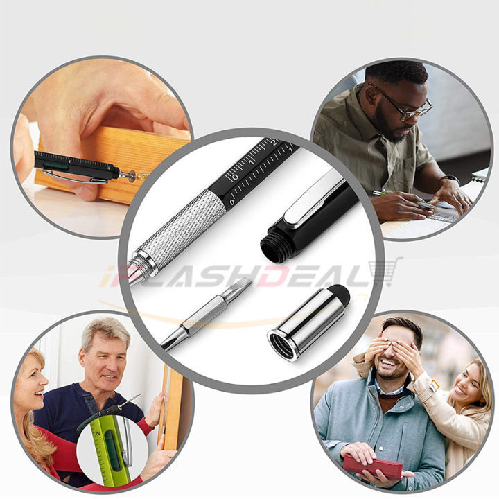 1%20PC%206%20in1%20Multifunctional%20Screwdriver%20Ballpoint%20Pen%20Touch%20Screen%20Metal%20Gift%20Ruler%20Spirit%20Level%20Creative%20Stationery%20Gift%20Touch%20Screen%20Stylus%20Design%20Tool%20School%20Office%20Stationery%20Pens%20-%20Image%208