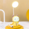 Qiunery Cute LED Desk Lamp With USB Charging Port, 360 ° Universal Adjustment, 2nd Gear Dimming Dimmable Reading Lamp For Children's Birthday Gifts, Portable Bedside Night Lamp. 