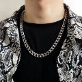 316 Stainless Steel Chain 3mm To 9mm Steel Cuban Men's Chain Stainless Steel Man Necklace Waterproof Jewelry Wholesale.