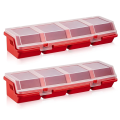 Screw Parts Box Storage Case Recycled Material 400.0g Red. 