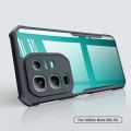 Xundd Back Cover for infinix Note 50x Transparent Hybrid Hard PC Back Bumper.
