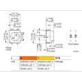 100PCS 3528 Amber+Yellow PLCC-4 Reverse Pole ,617Nm+587Nm , 50MA 2V 0.1W Bicolor SMD LED Lamps Light Beads LAYT67B. 