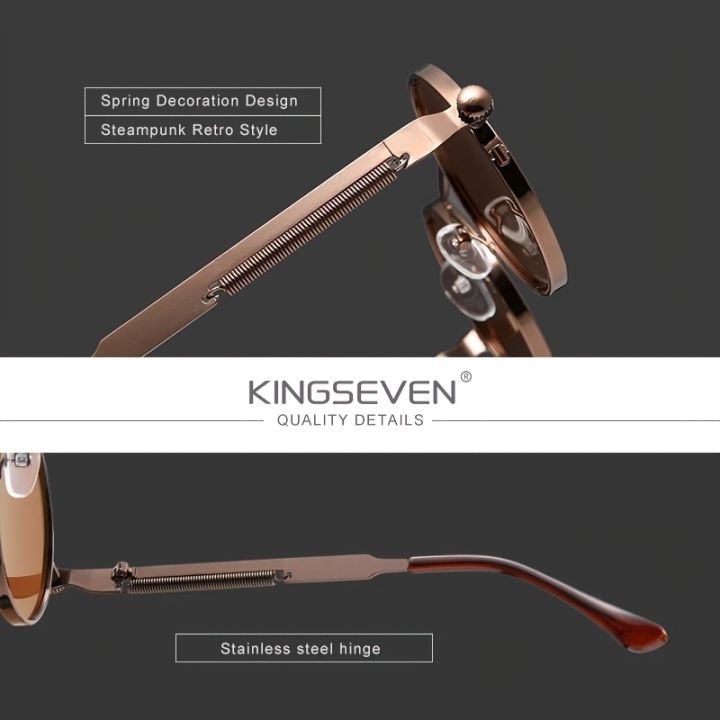 KINGSEVEN,%20Gothic%20Steampunk%20Round%20Metal%20Frame%20Polarized%20Sunglasses,%20With%20Spring%20Bridge%20&%20Temples,%20For%20Men%20Women%20Outdoor%20Sports%20Party%20Vacation%20Travel%20Driving%20Fishing%20Supplies%20Photo%20Props%20-%20Image%203