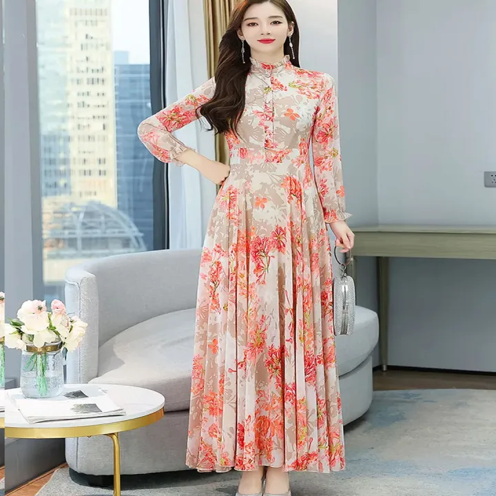 Attractive%203D%20Digital%20Print%20Long%20Party%20Gown%20Dress%20%E2%80%93%20Stylish%20One-Piece%20Kurti%20for%20Women%20(Free%20Size)%20-%20Image%207