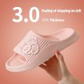 Women Slippers Thick Sole Summer Men Beach Slides Bathroom Anti-Slip Slipper Soft Sandals Fashion Flip-Flops Ultra-Light Shoes. 