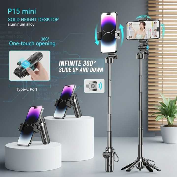 P15%20Mini%20Extending%20Magsafe%20Selfie%20Stick/Tripod%20Phone%20Holder,%20Wireless%20Camera%20Control%20-%20Image%205