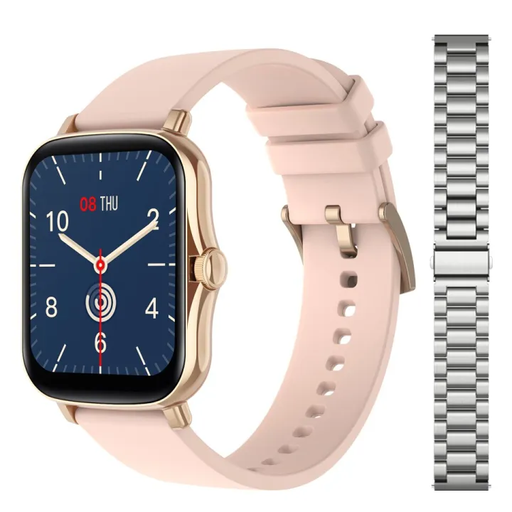 LEMFO%20Smart%20Watch%201.7%20Inch%20Full%20Touch%20Smartwatch%20Men%20Women%20Heart%20Rate%20Monitor%20DIY%20Watch%20Face%20For%20Android%20GTS%202%20PK%20P8%20Plus%20-%20Image%202