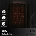 1PC Star Blackout Curtains, Tulle for windows with Double Layer, Curtains for Ramadan, Decoration for Eid For House Room.