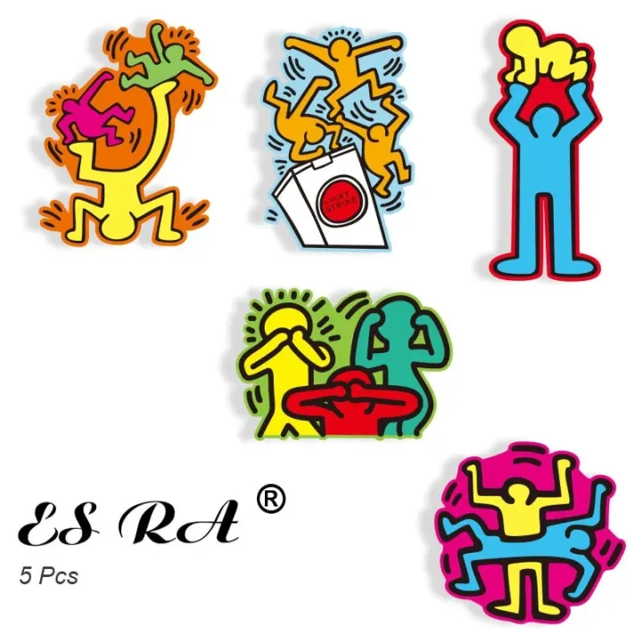 Harith Sticker 【Lejia】Funny Keith Haring Graffiti Stickers Set Waterproof Pegatinas ...