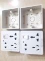 6 PIN UNIVERSAL MULTI SOCKET WITH PVC 1 GANG BOX-EASY TO USE AND MAINTAIN. 